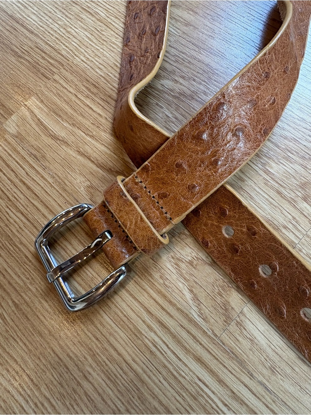 Vintage WCM New York leather belt